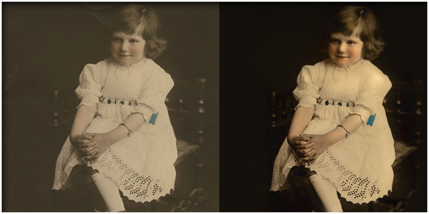 Retouching and improving old photographs