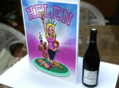 Drawn Birthday Card On Table